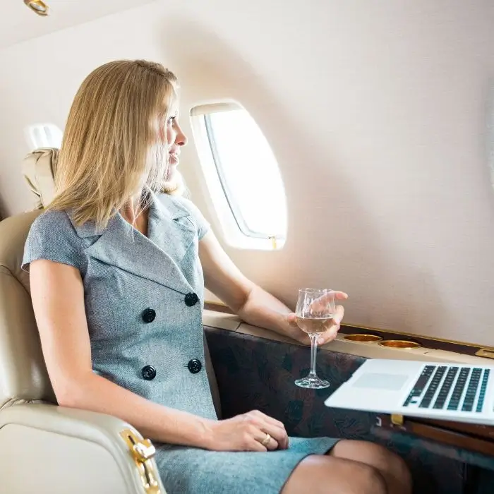 Viewing airplane window