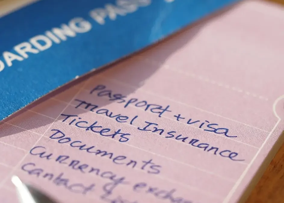 traveler checklist